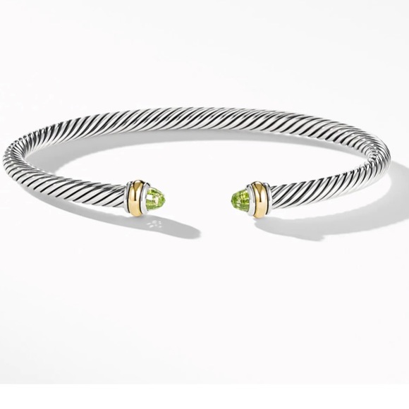 David Yurman Classic Cable a bracelet Bracelet with Peridot - Picture 5 of 5